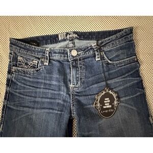 NEW Kut From The Kloth Jeans Women Sz 8 Low Rise Crop Capri Thick Stitch Y2K NWT